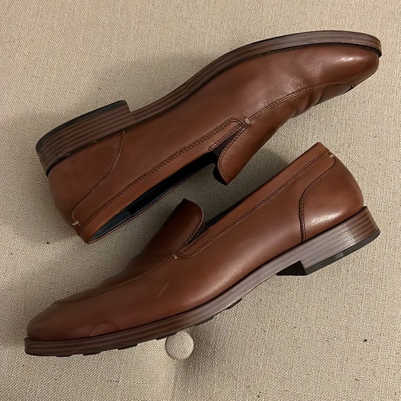 Cole Haan caramel leather loafers slip-on dress shoes main image 5